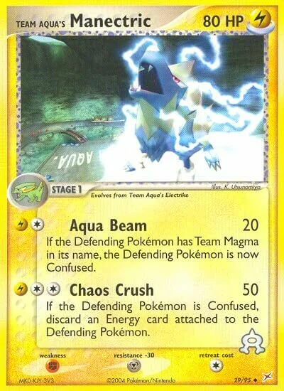 Team Aqua's Manectric 「MA 29/95」「EN」
