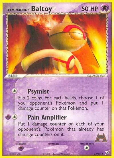 Team Magma's Baltoy 「MA 32/95」「EN」