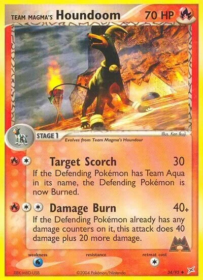 Team Magma's Houndoom 「MA 34/95」「EN」