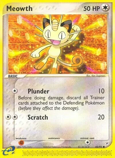 Meowth 「MA 42/95」「EN」