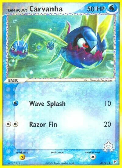 Team Aqua's Carvanha 「MA 48/95」「EN」