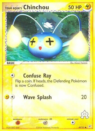 Team Aqua's Chinchou 「MA 49/95」「EN」