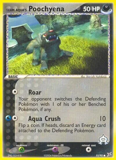 Team Aqua's Poochyena 「MA 55/95」「EN」