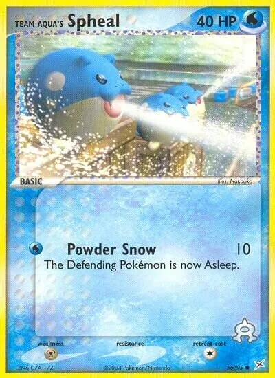 Team Aqua's Spheal 「MA 56/95」「EN」