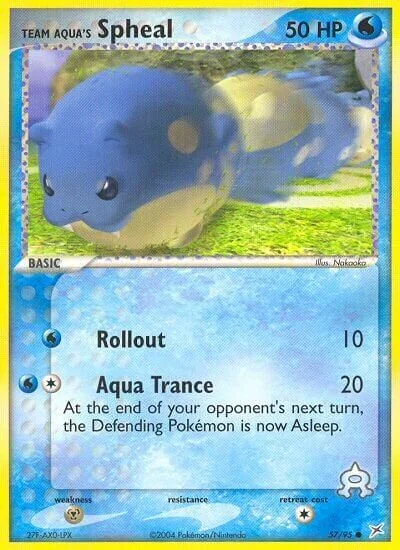 Team Aqua's Spheal 「MA 57/95」「EN」