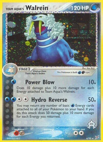 Team Aqua's Walrein 「MA 6/95」「EN」
