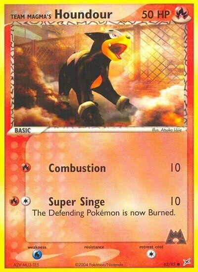 Team Magma's Houndour 「MA 62/95」「EN」