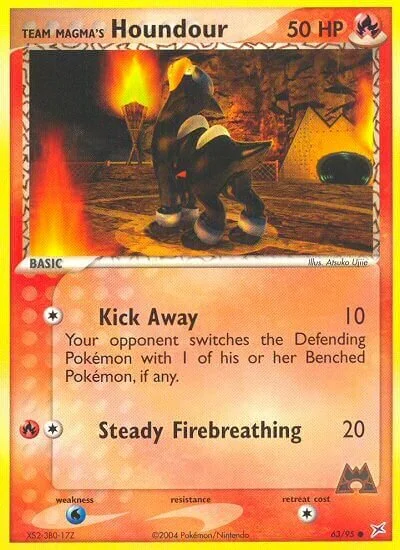 Team Magma's Houndour 「MA 63/95」「EN」