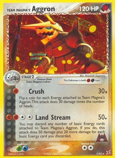 Team Magma's Aggron 「MA 7/95」「EN」