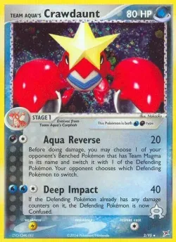 Team Aqua's Crawdaunt #2/95 · Pokémon