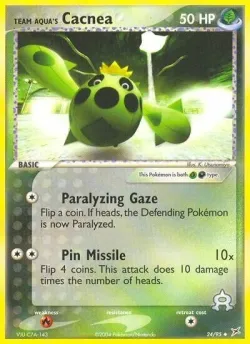 Team Aqua's Cacnea #24/95 · Pokémon