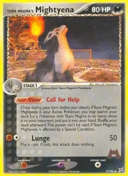 Team Magma's Mightyena #37/95 · Pokémon