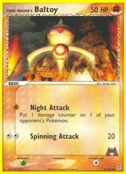 Team Magma's Baltoy 「MA 61/95」「EN」