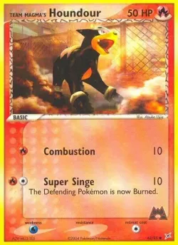 Team Magma's Houndour 「MA 62/95」「EN」
