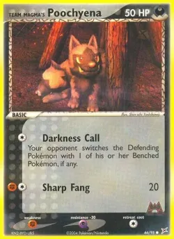 Team Magma's Poochyena 「MA 66/95」「EN」