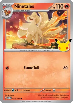 Ninetales #010/128 · Pokémon