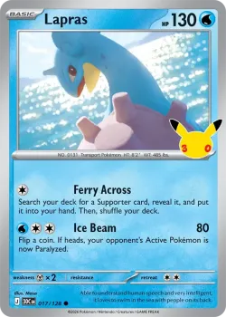 Lapras #017/128 · Pokémon