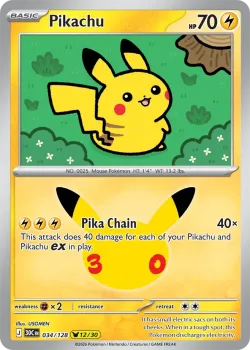 Pikachu #034/128 · Pokémon