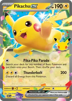 Pikachu ex #053/128 · Pokémon