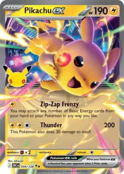 Pikachu ex #054/128 · Pokémon