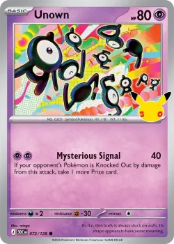 Unown #072/128 · Pokémon
