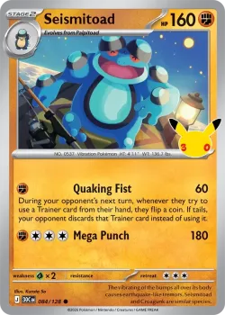 Seismitoad #084/128 · Pokémon