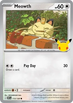 Meowth #113/128 · Pokémon