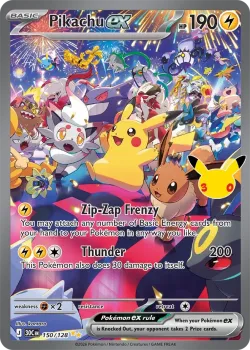 Pikachu ex #150/128 · Pokémon