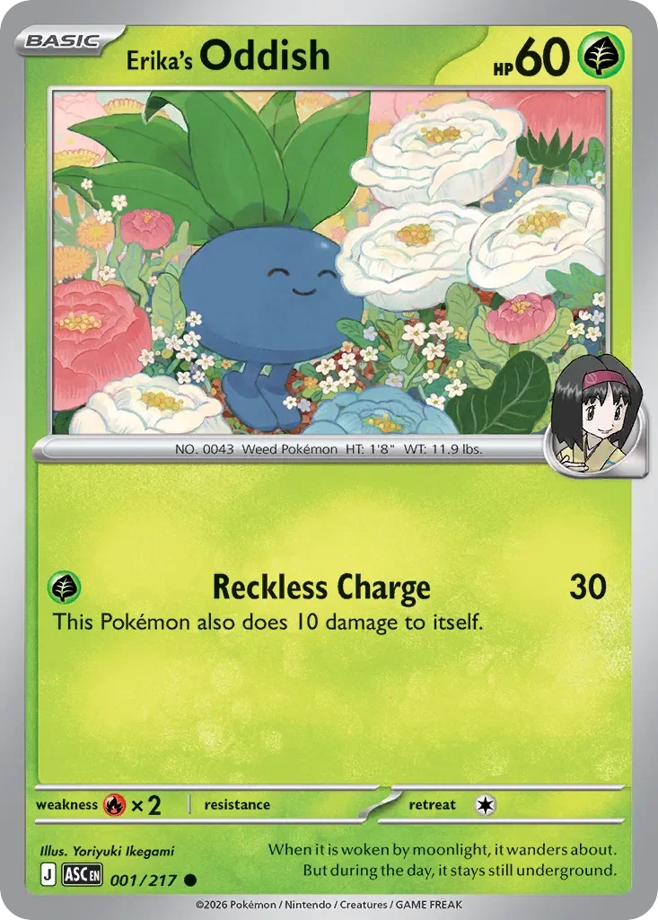 Erika's Oddish 「ASC 001/217」「EN」