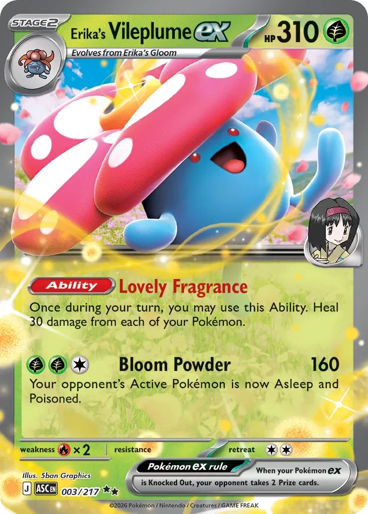 Erika's Vileplume ex 「ASC 003/217」「EN」