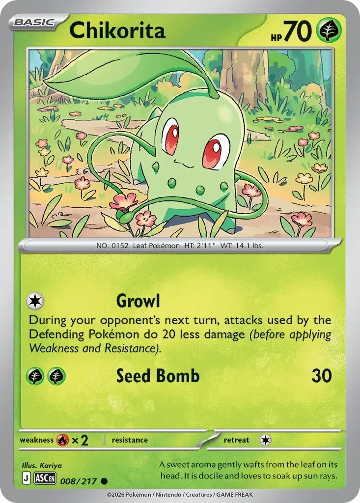 Chikorita 「ASC 008/217」「EN」