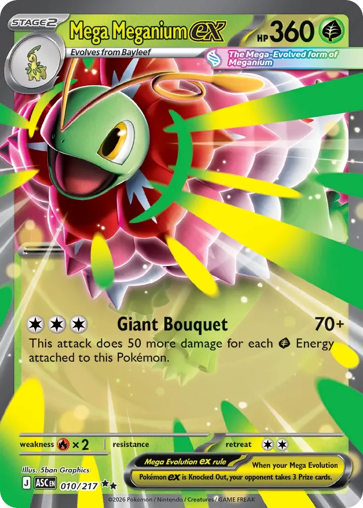 Mega Meganium ex 「ASC 010/217」「EN」