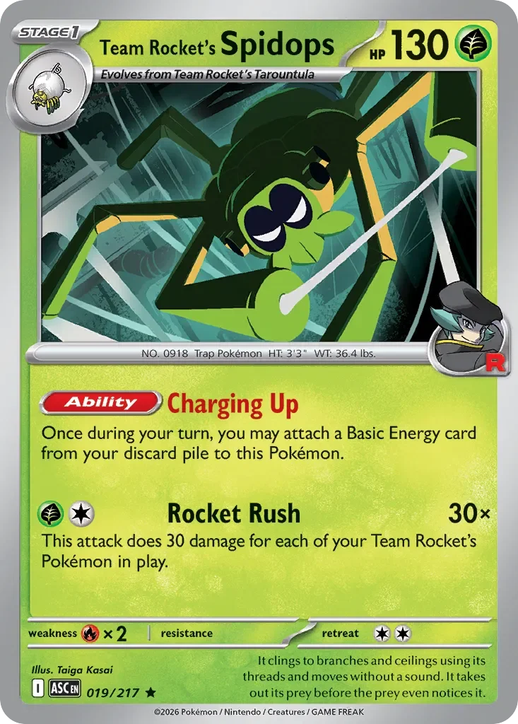 Team Rocket's Spidops 「ASC 019/217」「EN」