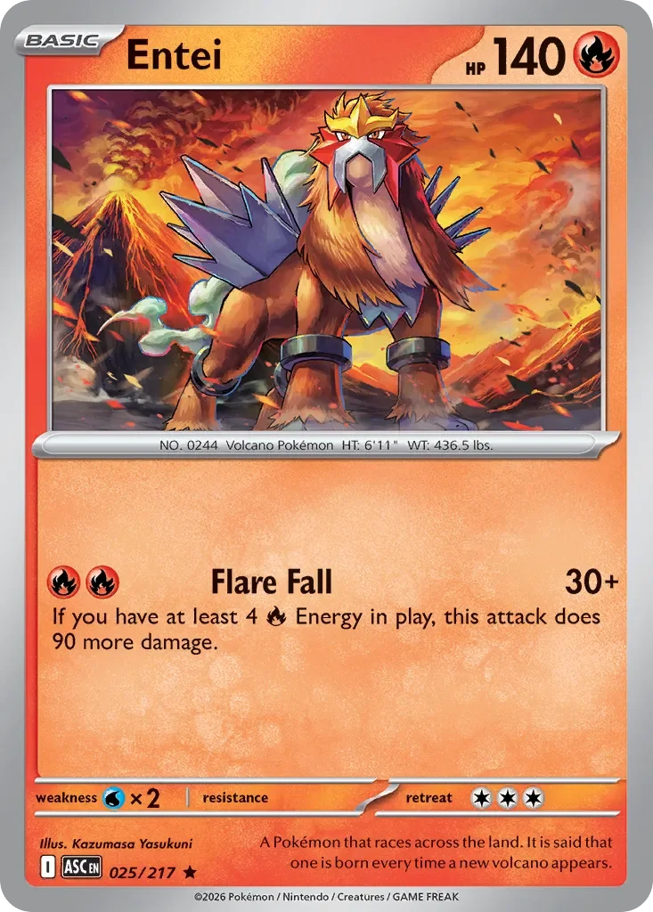 Entei 「ASC 025/217」「EN」