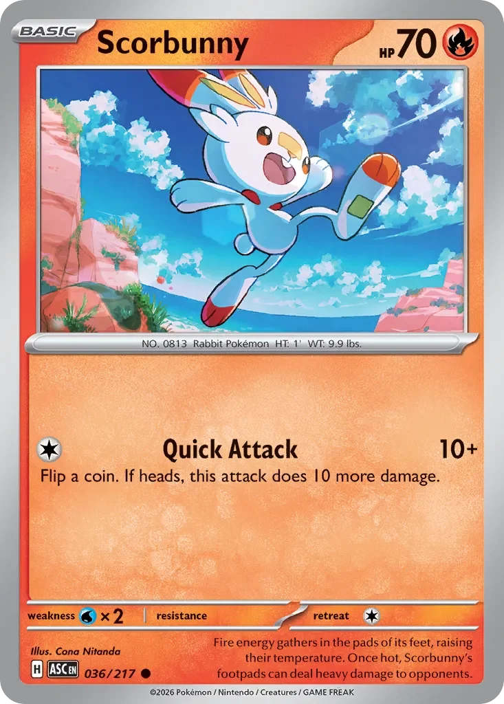 Scorbunny 「ASC 036/217」「EN」