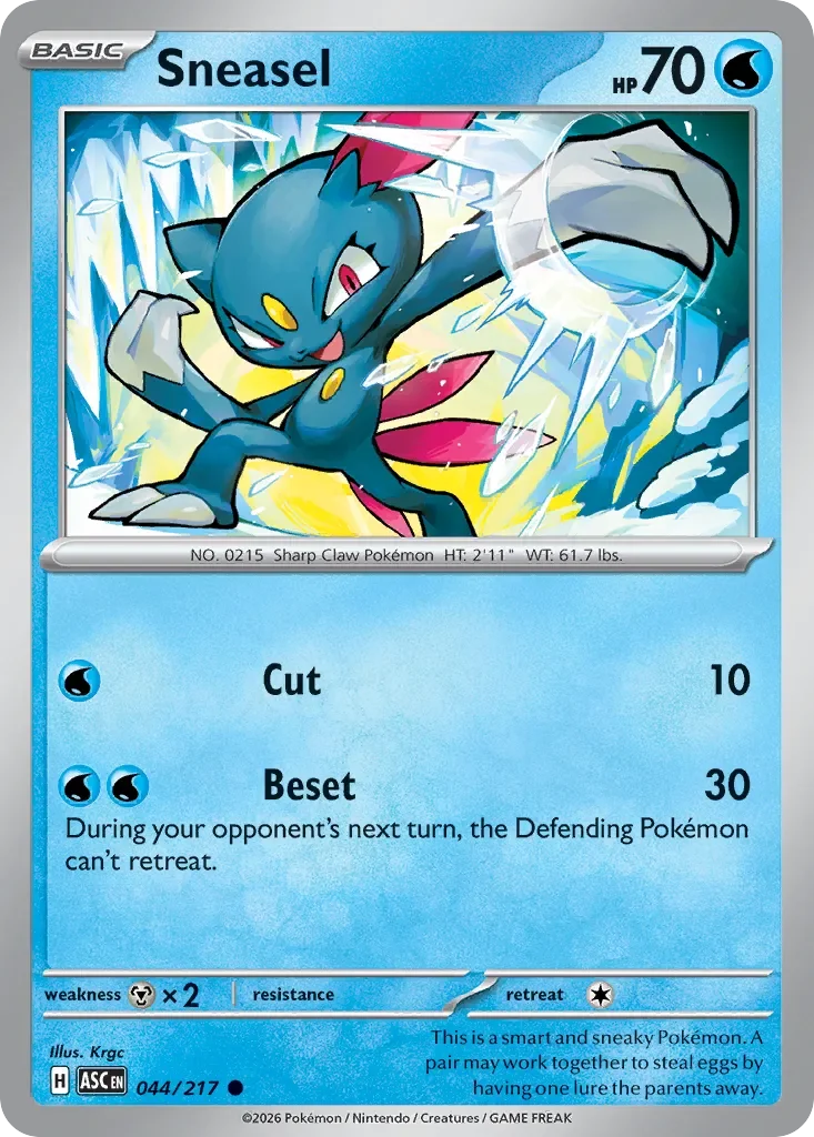 Sneasel 「ASC 044/217」「EN」