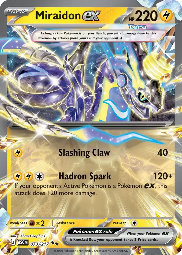 Miraidon ex 「ASC 073/217」「EN」