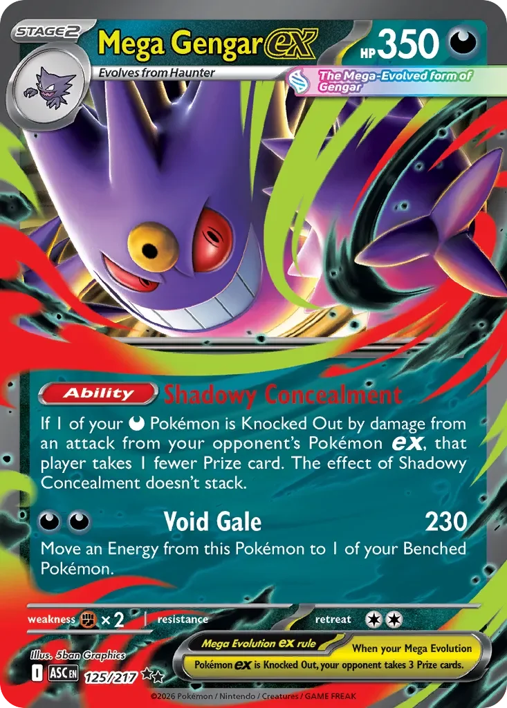 Mega Gengar ex 「ASC 125/217」「EN」