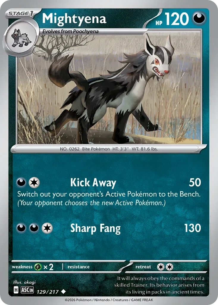 Mightyena 「ASC 129/217」「EN」