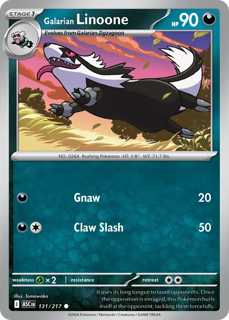 Galarian Linoone 「ASC 131/217」「EN」