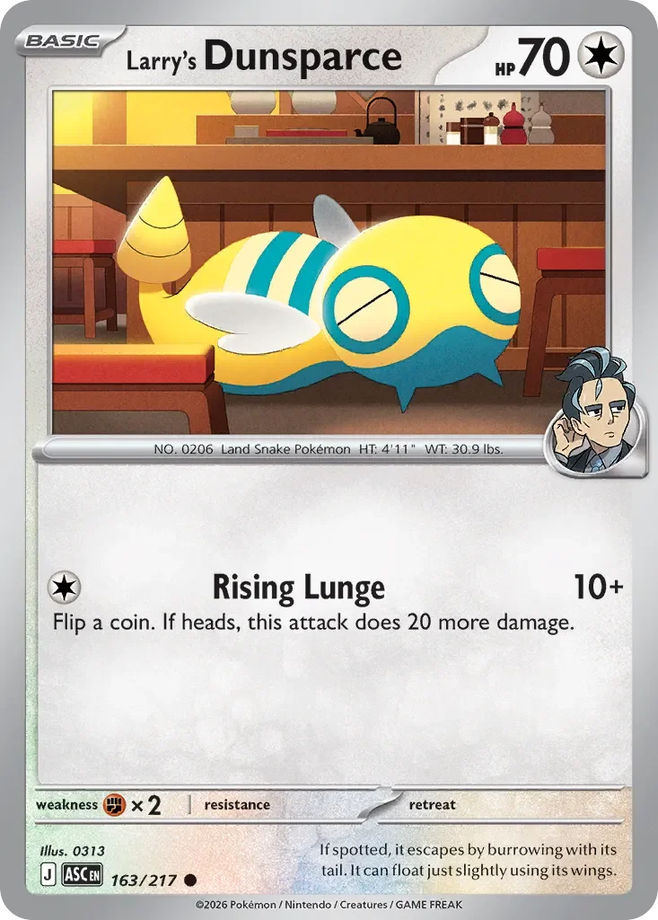Larry's Dunsparce 「ASC 163/217」「EN」