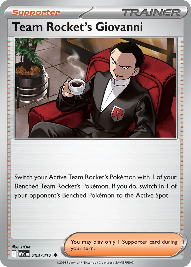 Team Rocket's Giovanni 「ASC 204/217」「EN」