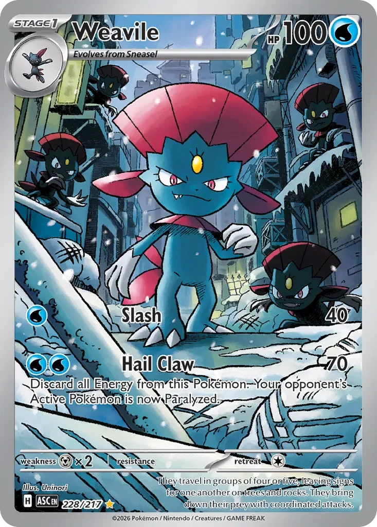 Weavile 「ASC 228/217」「EN」