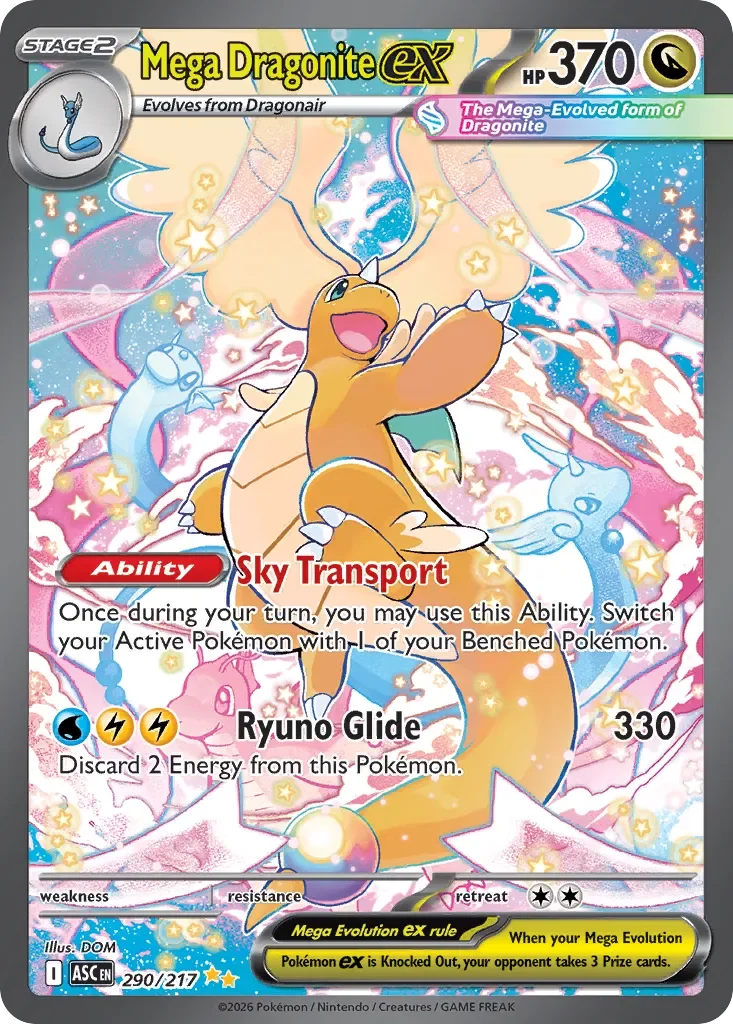 Mega Dragonite ex 「ASC 290/217」「EN」