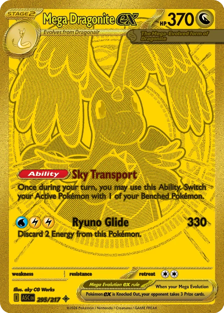 Mega Dragonite ex 「ASC 295/217」「EN」
