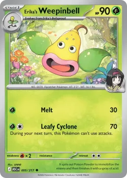 Erika's Weepinbell #005/217 · Pokémon