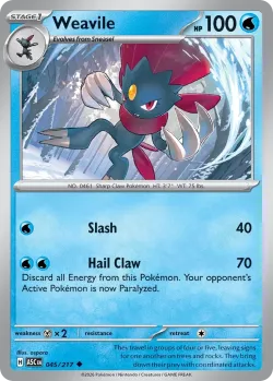 Weavile #045/217 · Pokémon