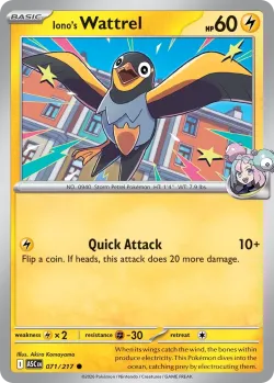 Iono's Wattrel #071/217 · Pokémon