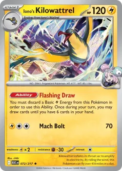 Iono's Kilowattrel #072/217 · Pokémon