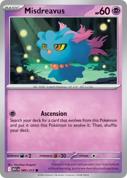 Misdreavus #085/217 · Pokémon